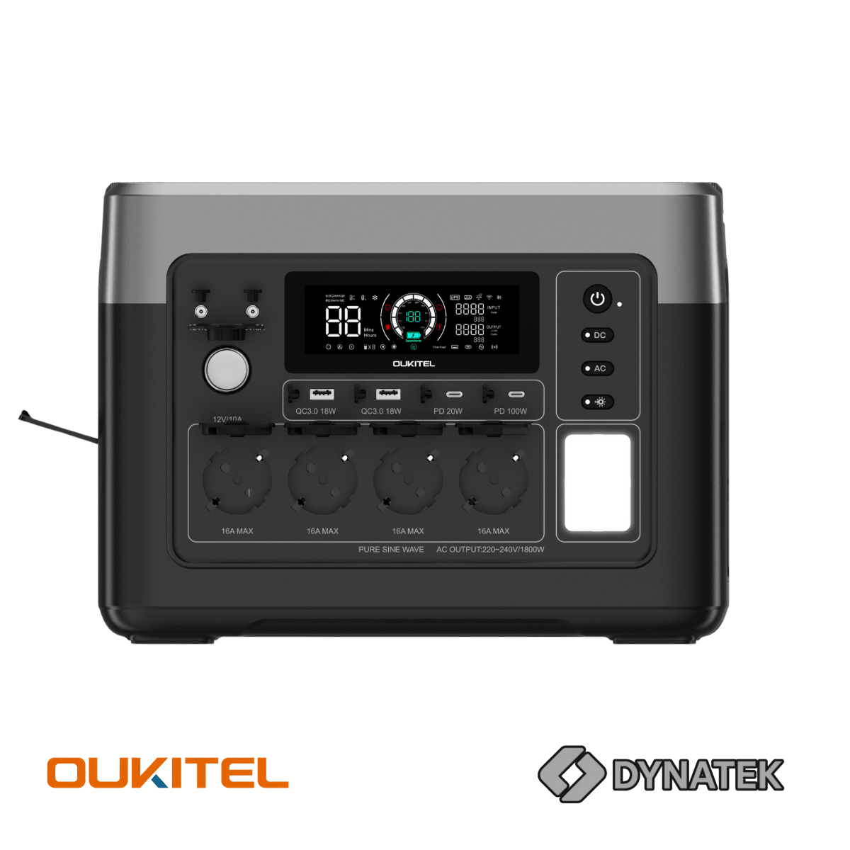 OUKITEL P1500E PLUS – Estación de Energía Portátil 1800W / 1536Wh3