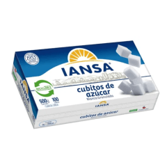 azúcar cubos blanca