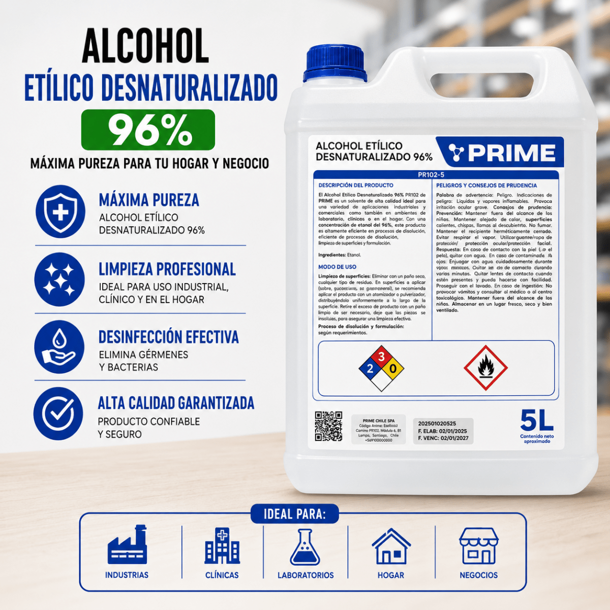 Alcohol etílico desnaturalizado1