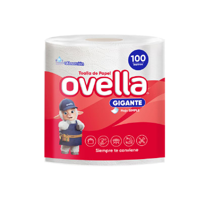 Toalla de Papel Ovella Roja H/S 100 mts1