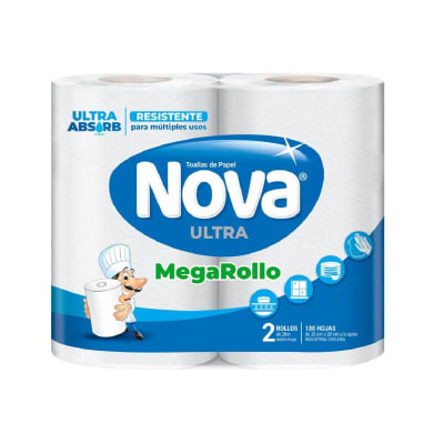 Toalla de Papel Nova Mega Rollo 2x24 mts1