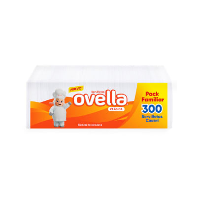 Servilletas Ovella Clásica (22x21 cm) 300 unid1