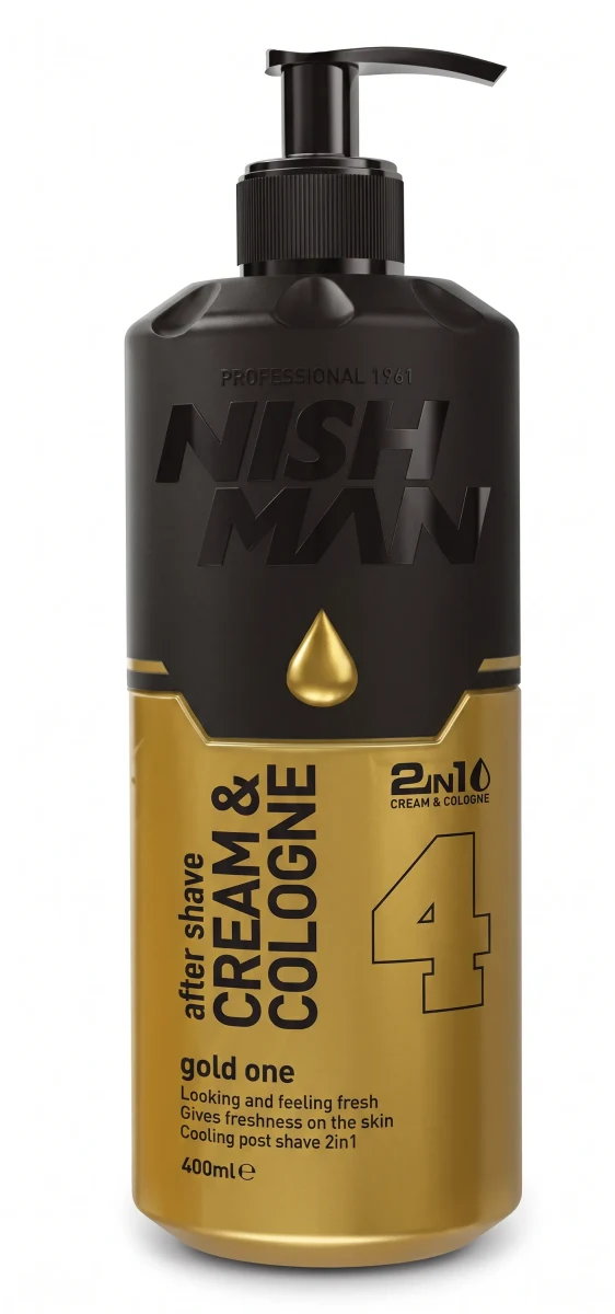 Nishman After Shave Cream Cologne 4 Gold One 400 ml2