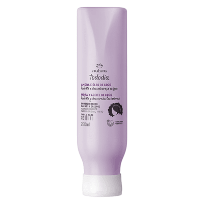 ACONDICIONADOR RIZADO MORA Y ACEITE DE COCO TODODIA 280 ML1