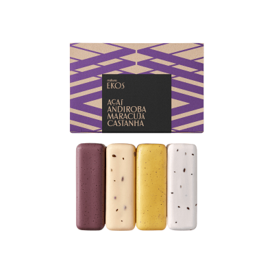 CAJA DE JABONES EXFOLIANTES MORADO MIXTOS 4 UND EKOS1