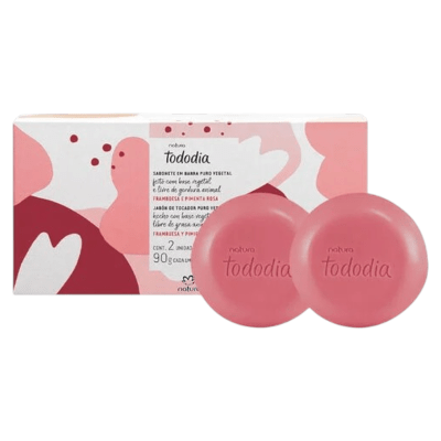 CAJA DE JABONES FRAMBUESA Y PIMIENTA ROSA 2 UND1