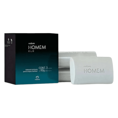 CAJA DE JABONES HOMEM ELO 3 UND1