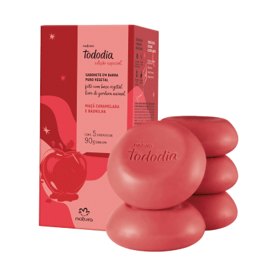CAJA DE JABONES MANZANA CARAMELIZADA Y VAINILLA 5 UND TODODIA1
