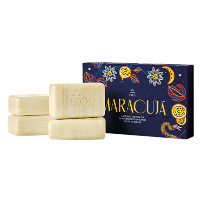CAJA DE JABONES MARACUYA NATURALEZA DE LOS SUEÑOS EKOS 4 UND1