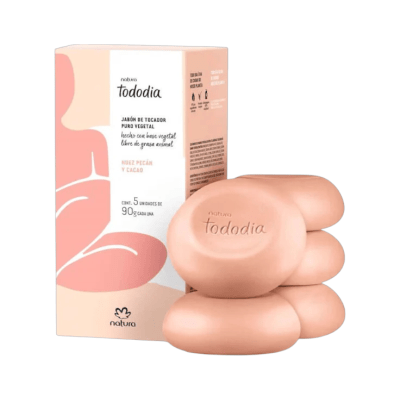 CAJA DE JABONES NUEZ PECAN Y CACAO 5 UND1