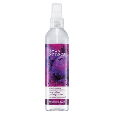 COLONIA ARANDANO Y ORQUIDIA AVON SENSES 200 ML1