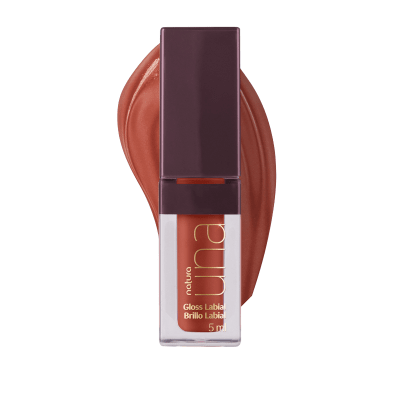 GLOSS LABIAL HIDRATACION ACTIVA MARROM 8 UNA NATURA1