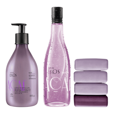 KIT ACAI EKOS FRESCOR + CREMA CORPORAL + JABONES1