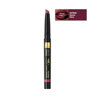 LABIAL PRECISO EN BARRA GARNET GLORY POWET STAY AVON1