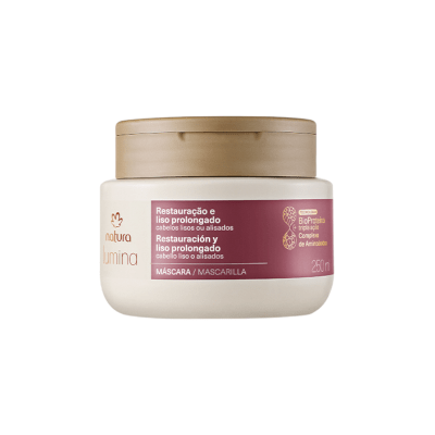 MASCARILLA CABELLO LISO O ALISADO LUMINA 250 ML1