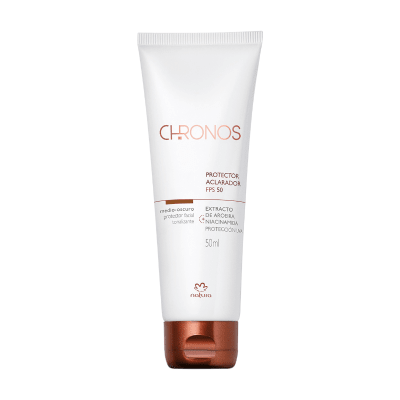 PROTECTOR SOLAR FACIAL MULTIACLARADOR DE MANCHAS FPS 50 MEDIO-OSCURO CHRONOS 50 ML1