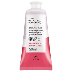 CREMA DE MANOS FRAMBUESA Y PIMIENTA ROSA TODODIA 50 ML