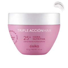 CREMA FACIAL MULTIBENEFICIOS HIDRA NUTRITIVA 25+ ESIKA 120 G