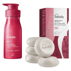 DUO CEREZA Y AVELLANA CREMA CORPORAL + CAJA DE JABONES