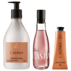 KIT CASTAÑA EKOS MINI FRESCOR + CREMA CORPORAL + CREMA DE MANOS