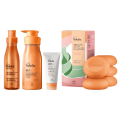 KIT MANGO ROSA Y AGUA DE COCO TODODIA BODY SPLASH + CREMA CORPORAL + DEO CREMA + JABONES