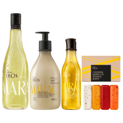 KIT MARACUYA EKOS FRESCOR + CREMA CORPORAL + JABON LIQUIDO + JABONES EXFOLIANTES