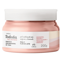 MANTECA UNIFORMADORA CORPORAL PERA Y FLOR DE LOTO PIEL UNIFORME TODODIA 200 G