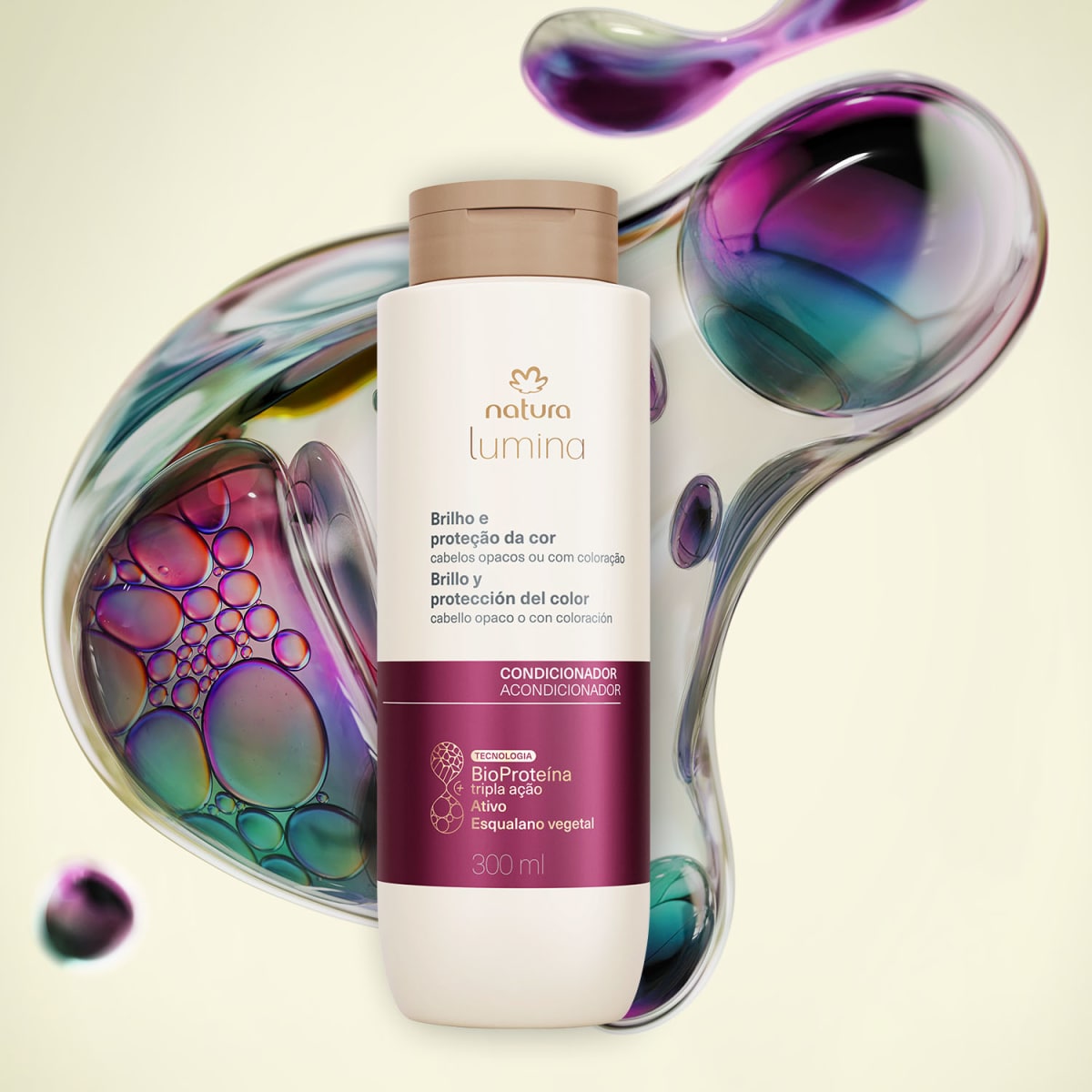 ACONDICIONADOR BRILLO Y PROTECCION DEL COLOR LUMINA 300 ML2