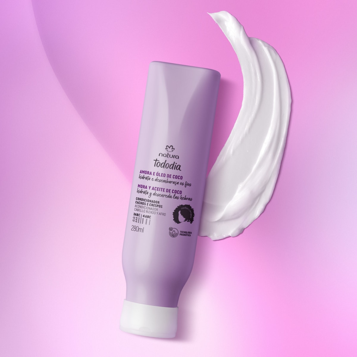 ACONDICIONADOR RIZADO MORA Y ACEITE DE COCO TODODIA 280 ML2