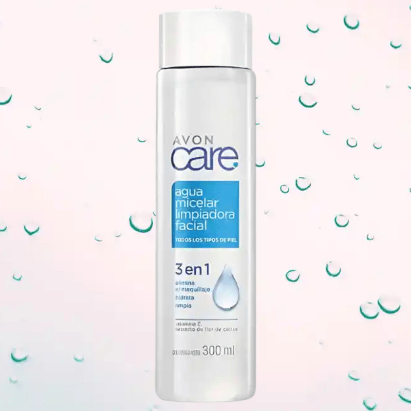 AGUA MICELAR LIMPIADORA FACIAL 3 EN 1 AVON CARE 300 ML2