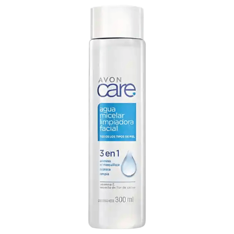 AGUA MICELAR LIMPIADORA FACIAL 3 EN 1 AVON CARE 300 ML 0