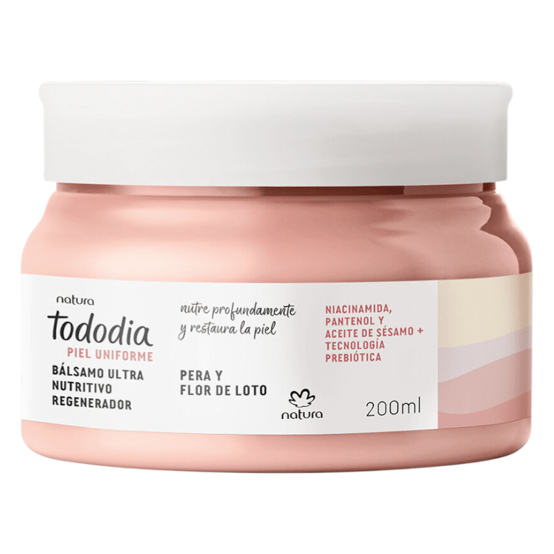 BALSAMO ULTRA NUTRITIVO REGENERADOR PERA Y FLOR DE LOTO TODODIA PIEL UNIFORME 200 ML1