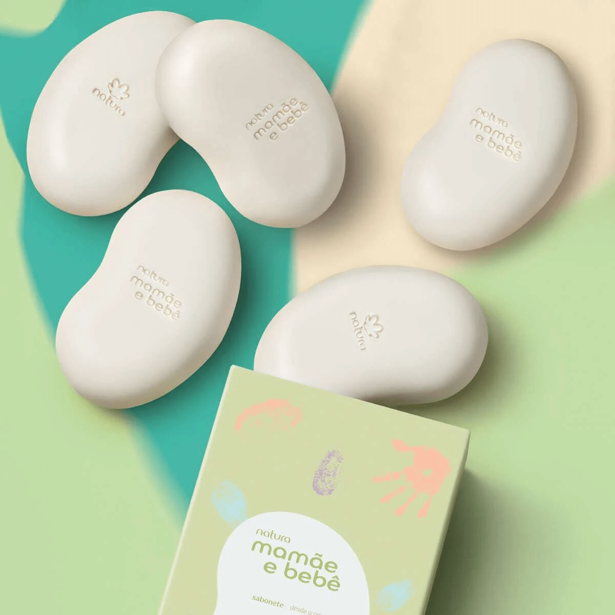 CAJA DE JABONES BEBE MAMA Y BEBE 5 UND3
