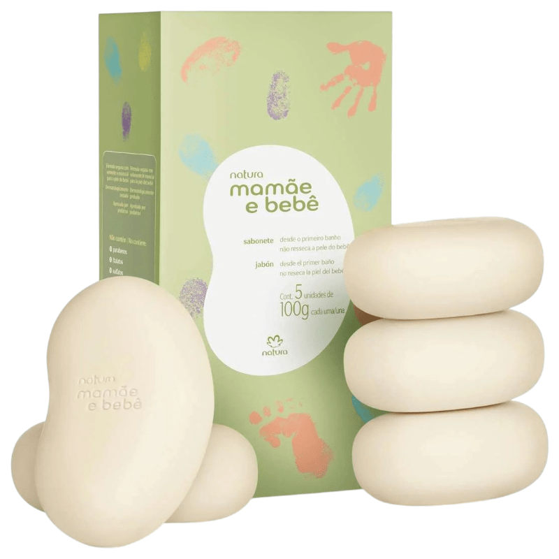 CAJA DE JABONES BEBE MAMA Y BEBE 5 UND 0