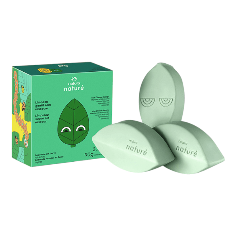 CAJA DE JABONES HOJA LIMPIEZA SUAVE NATURE 1