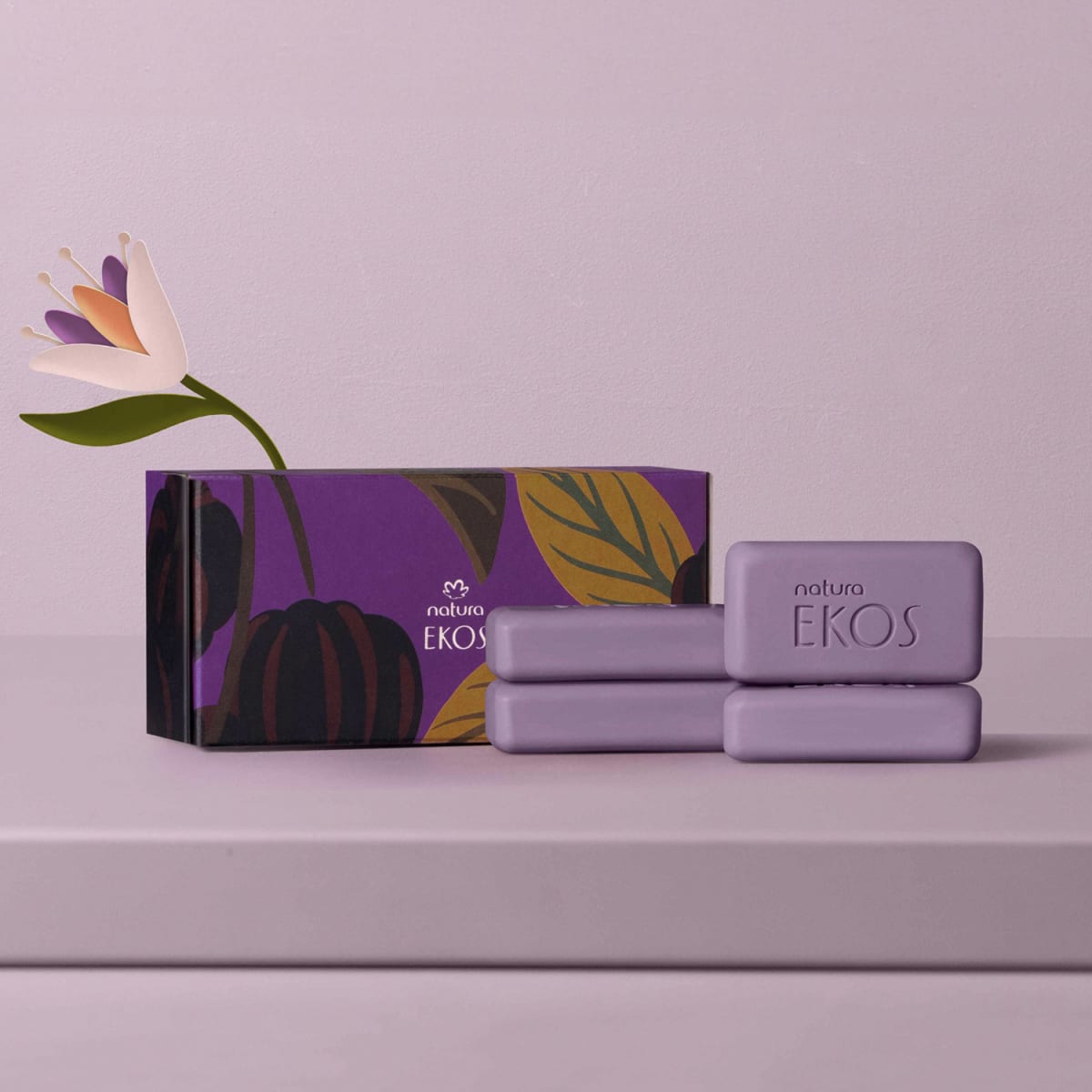 CAJA DE JABONES PITANGA PRETA EKOS 4 UND2