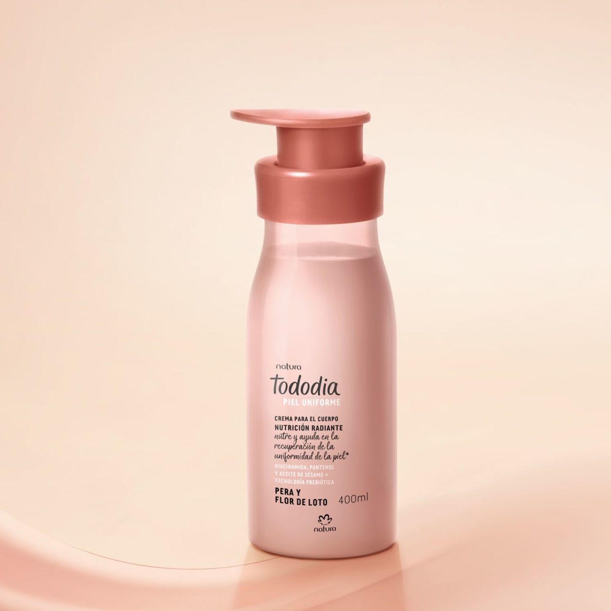 CREMA CORPORAL PERA Y FLOR DE LOTO TODODIA PIEL UNIFORME 400 ML2