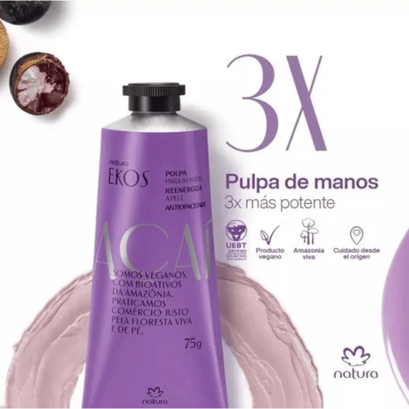 CREMA DE MANOS ACAI EKOS 75 GR3