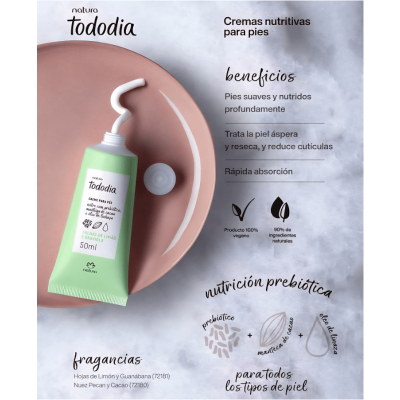 CREMA DE PIES HOJAS DE LIMON Y GUANABANA TODODIA 50 ML4