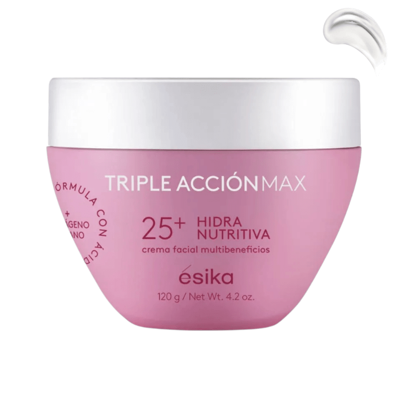 CREMA FACIAL MULTIBENEFICIOS HIDRA NUTRITIVA 25+ ESIKA 120 G 0