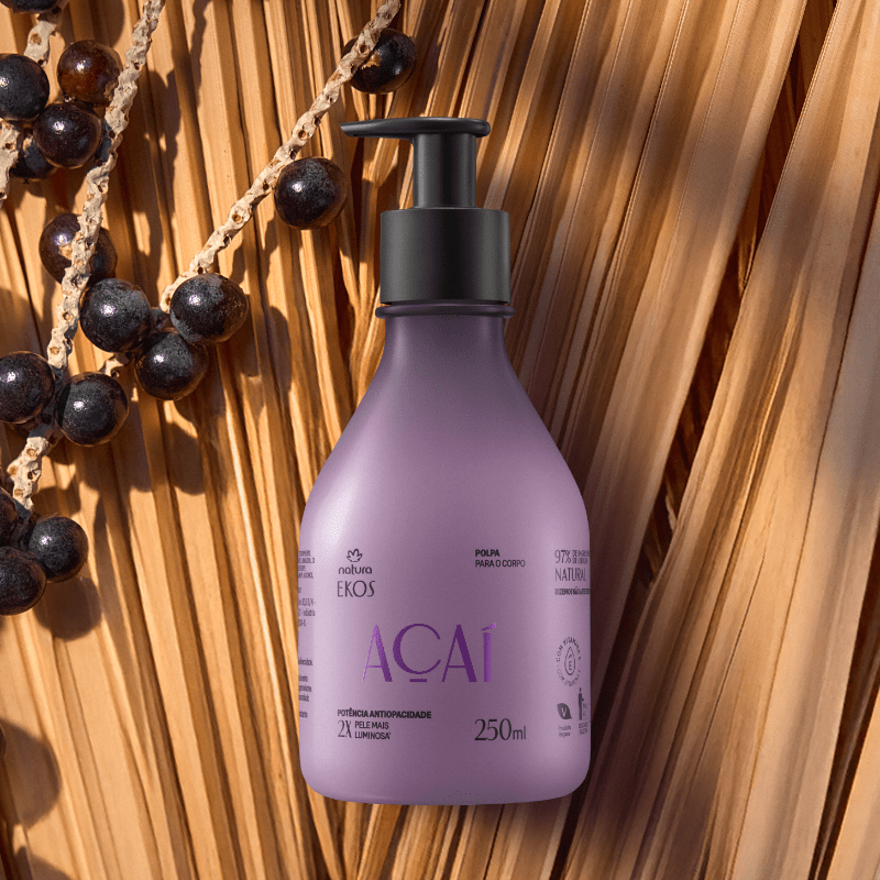 CREMA HIDRATANTE CORPORAL CON BRILLO ACAI EKOS 250 ML2