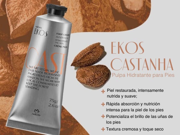 CREMA PARA PIES CASTAÑA EKOS 75 G4