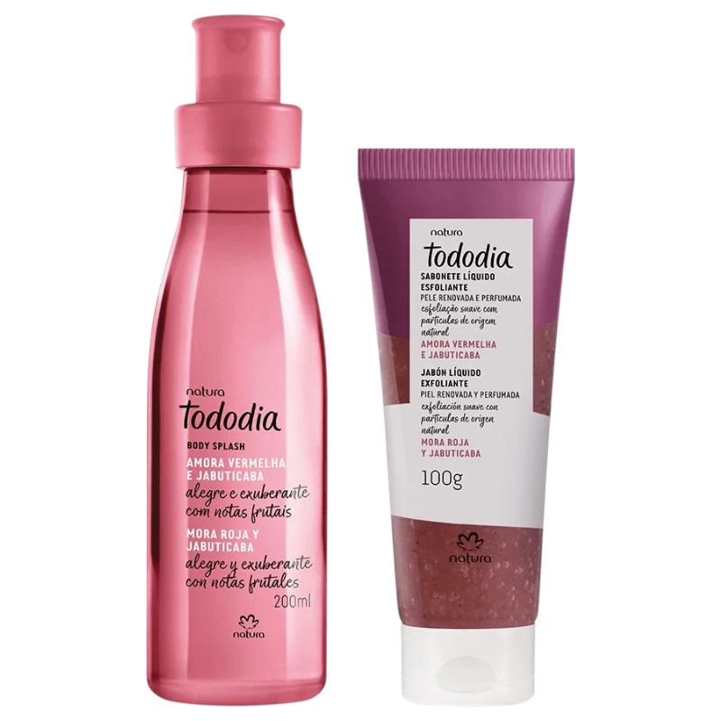 DUO MORA ROJA Y JABUTICABA TODODIA BODY SPLASH + JABON EXFOLIANTE 0
