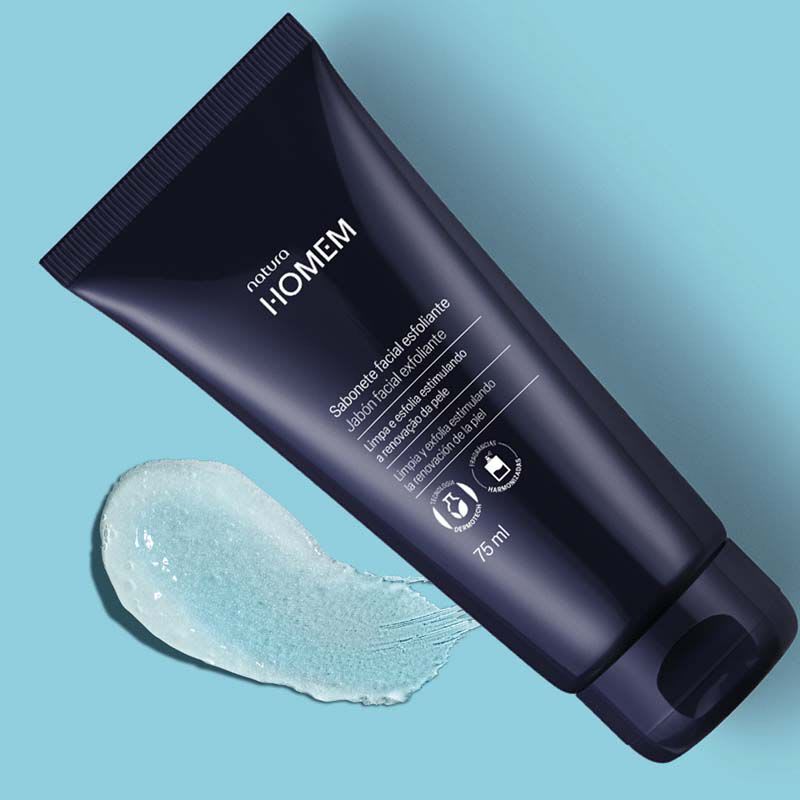 JABON FACIAL EXFOLIANTE HOMEM 75 ML3