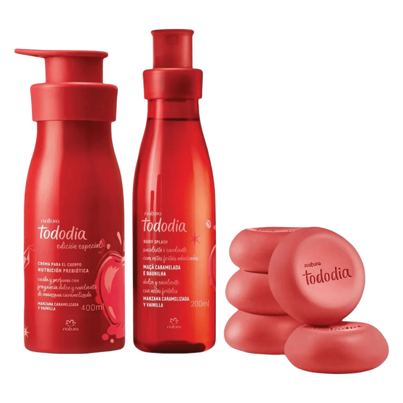 KIT MANZANA CARAMELIZADA Y VAINILLA BODY + CREMA CORPORAL + JABONES 0