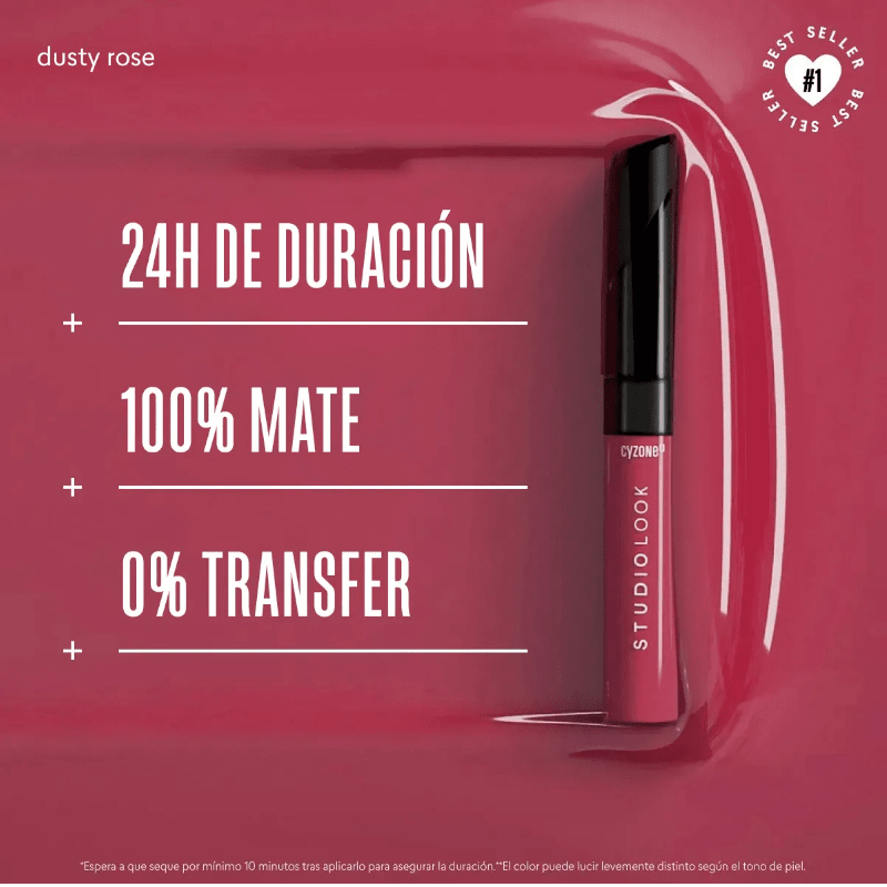 LABIAL LIQUIDO MATE CYZONE DUSTY ROSE2