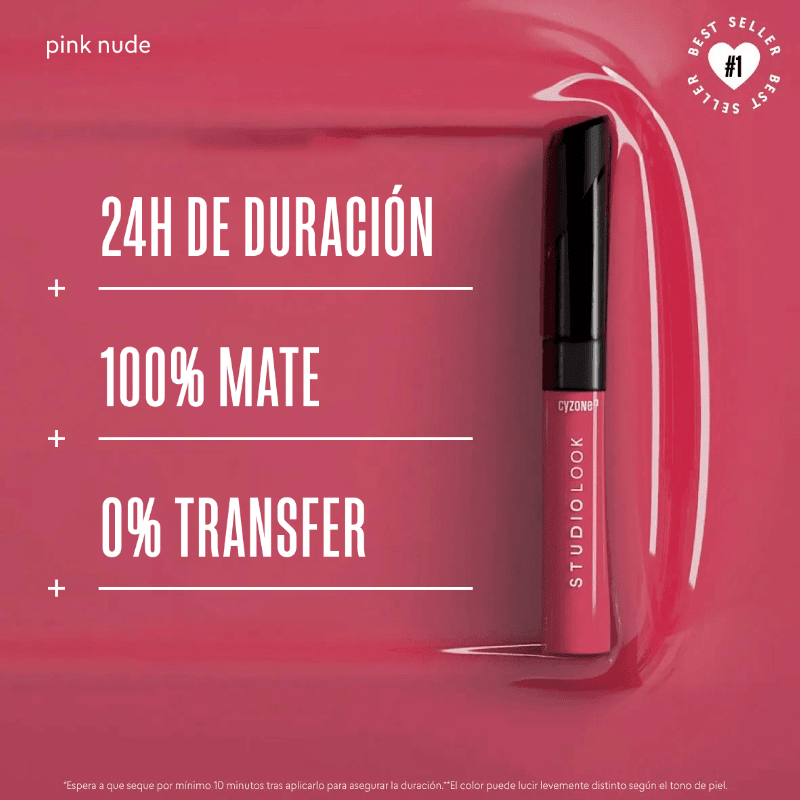 LABIAL LIQUIDO MATE CYZONE PINK NUDE2