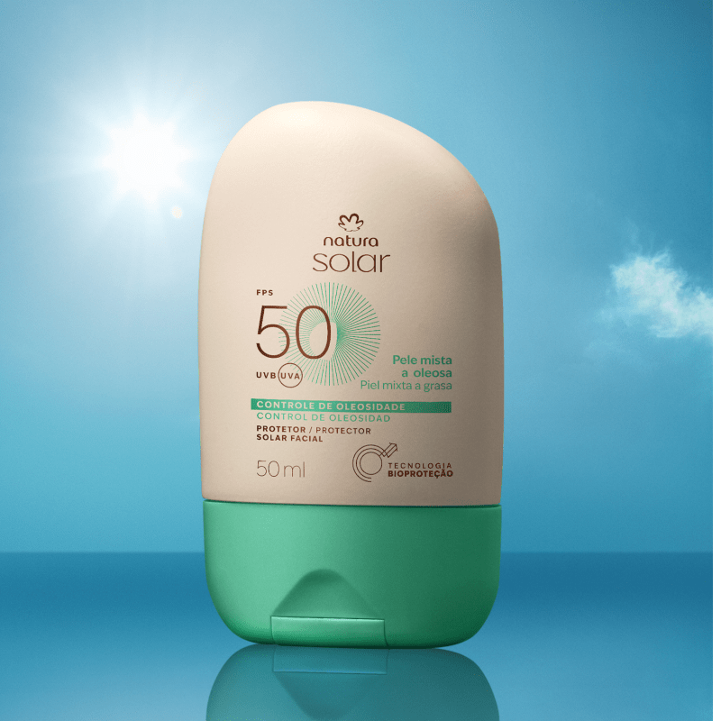 PROTECTOR SOLAR FACIAL PIEL MIXTA A OLEOSA 50 FPS SOLAR NATURA 50 ML2