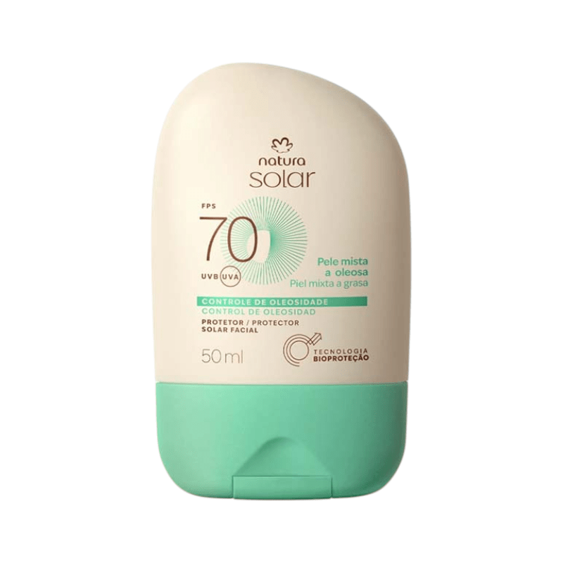 PROTECTOR SOLAR FACIAL PIEL MIXTA A OLEOSA 70 FPS SOLAR NATURA 50 ML 1
