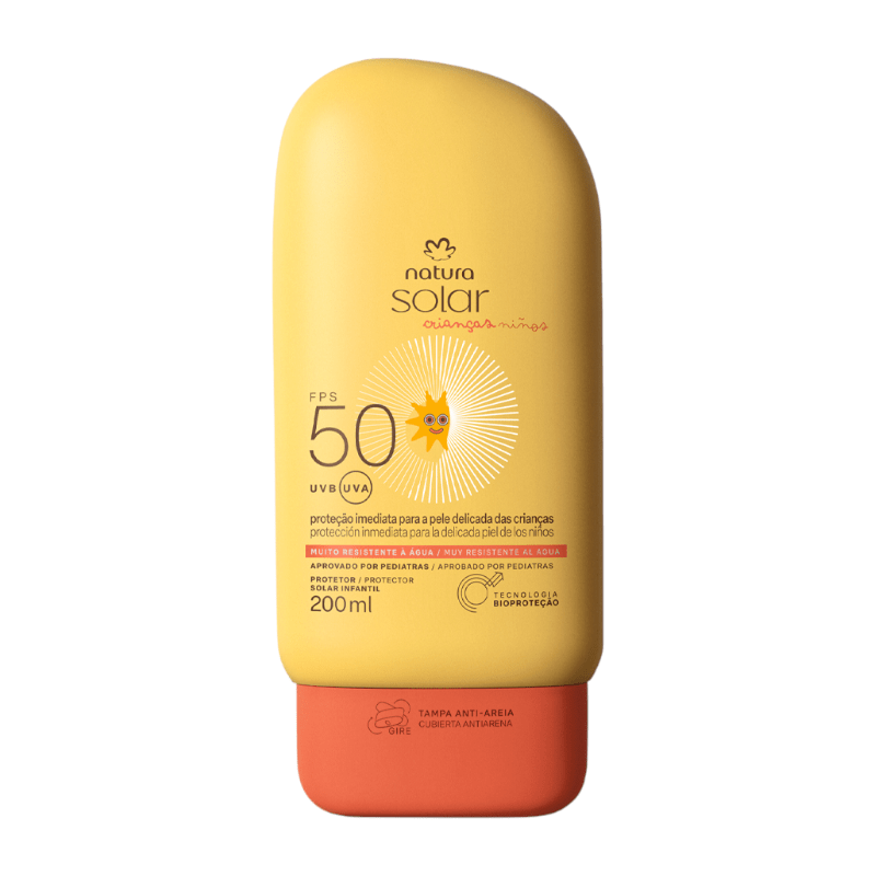PROTECTOR SOLAR NIÑOS 50 FPS SOLAR NATURA 200 ML 0